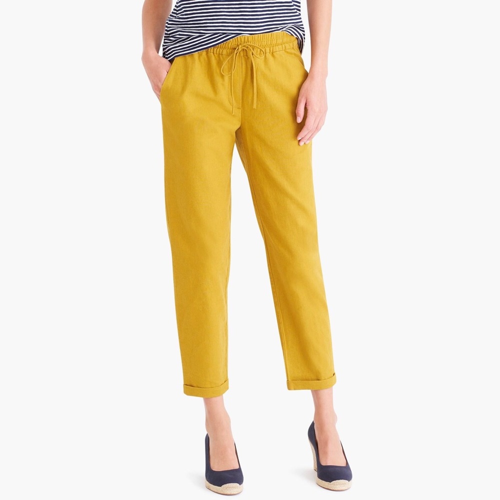 JCrew linen cotton pants